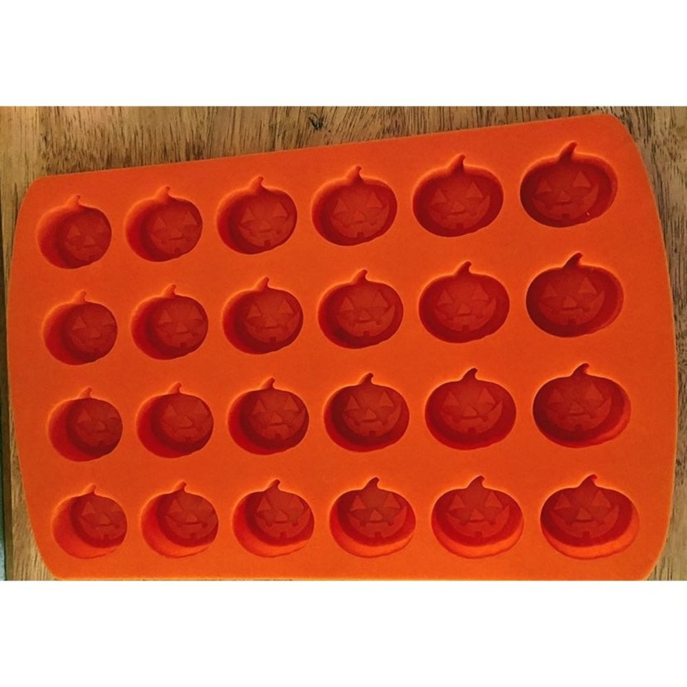 Pumpkin silicone chocolate or wax molds